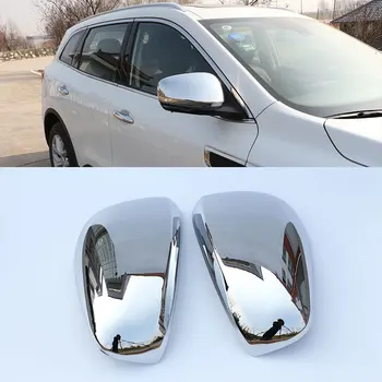 Jameo Auto 2 шт. Автомобильные хромированные наклейки для защиты зеркала заднего вида для Renault Koleos Samsung QM6 2017 2018 Parts