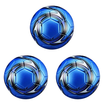 NEW-3X Профессиональный футбольный мяч размера 5 Официальный футбольный тренировочный футбольный мяч Соревнования по футболу на открытом воздухе Синий