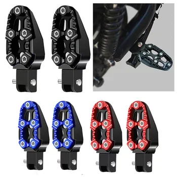 1 пара универсальных ножных педалей из алюминиевого сплава Регулируемый угол наклона для мотоцикла Скутер ATV E-Bike Подставки для ног Подножки