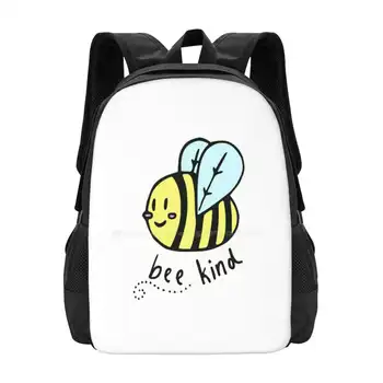 Пчела Kind Школьная сумка Рюкзак большой емкости Ноутбук Colorfulkai Пчела Вид Спасите пчел Будьте добры к пчелам Медоносная пчела Медоносная пчела