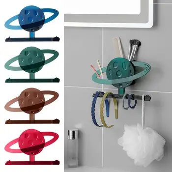 Настенные крючки для хранения Многофункциональный инструмент для хранения с защитой от падения Настенные вешалки без перфорации для полотенец Ключи Домашняя ванная комната