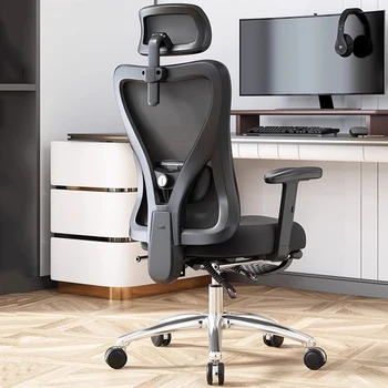 Напольное игровое кресло Шезлонг Компьютер Rolling Metal Алюминиевый офисный стул Вращающаяся подставка для ног Sillas De Oficina Офисные принадлежности