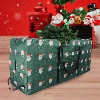 Прочная сумка для хранения рождественской елки на молнии Прочная водонепроницаемая сумка для хранения рождественской елки с гладкими молниями для дома на праздник