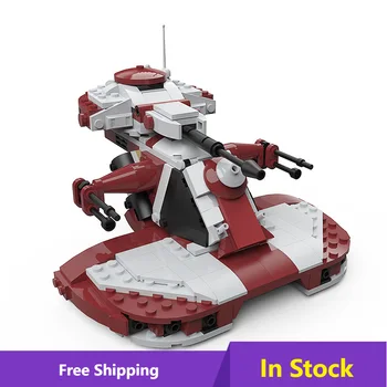 MOC Космический военный танк 75283 AAT Танк Строительный блок Войны Штурмовая машина Робот Кирпич Развивающие мозаичные игрушки Детские подарки