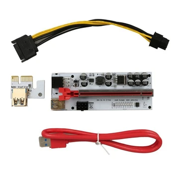 PCIE Riser USB3.0 Высокоскоростная видеокарта PCIE Адаптер PCIE Адаптер Карта от 1X до 16X VER012 Expander PCIE Riser Card для майнинга