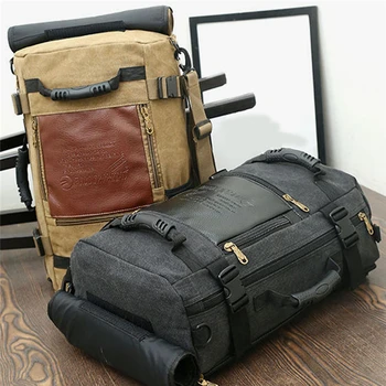  Дорожный рюкзак Многофункциональный рюкзак для путешествий Мужской рюкзак Rugzak 4 цвета Canvas Студент колледжа Школьный рюкзак 2023
