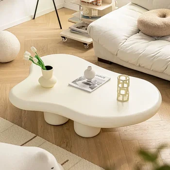 Creative Cloud Журнальный столик Крем Нерегулярная скандинавская спальня Гостиная Ночной дизайн Столы Стиль Серия Мебель Comodino