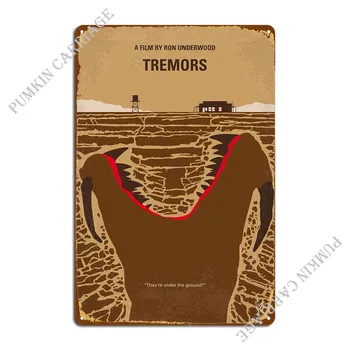 No688 My Tremors Минималистичный постер фильма Natives Of A Sma ... Металлические знаки Гараж Паб Таблички Кухня Жестяная вывеска Плакат