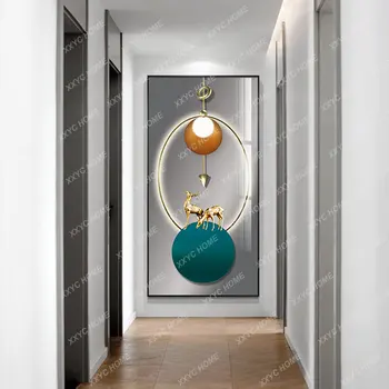 Вход в дом Живопись Современный минималистичный коридор Проход Немного роскошная живопись Фреска