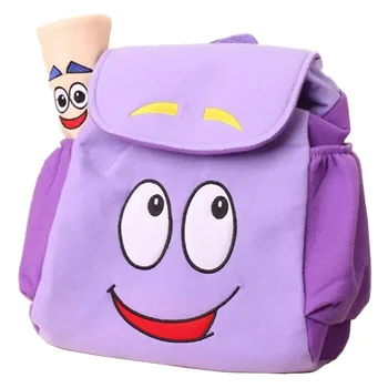 Dora Explorer Рюкзак Плюшевый детский школьный портфель Мальчик Девочка Детский сад Ребенок Дошкольная сумка с картой спасения