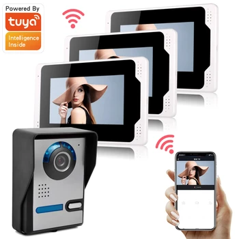  беспроводная система видеодомофона Wi-Fi, домофон 1080P, домофон 1080P, комплекты видеодомофона для домашней виллы
