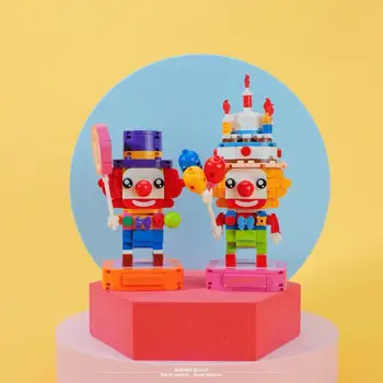 Цирковой клоун Строительные блоки Классический парк развлечений Сборка персонажа Модель Кирпичи Детские развивающие игрушки Рождественские подарки