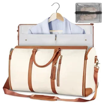 Трансформируемые сумки для одежды для путешествий Сумка для одежды Duffle Большая спортивная сумка из искусственной кожи для подвешивания одежды