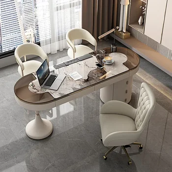Rock конференц-зал стол роскошный простой салон красоты стойка регистрации консультационный стол мраморный стол
