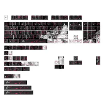 146Keys PBT DyeSub Keycaps Keycap Набор колпачков для игровых механических клавиатур