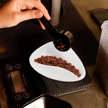  Лоток для дозирования кофе Керамический чайный сервиз Совки Чашка для дозирования кофейных зерен с нескользящим основанием Дозирующая чаша для столовой отеля Чайхана