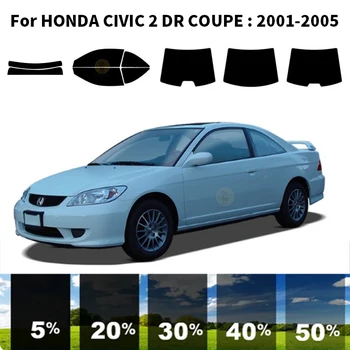  предварительно нарезанная нанокерамика автомобиль УФ тонировка окон комплект автомобильная оконная пленка для HONDA CIVIC 2 DR COUPE 2001-2005
