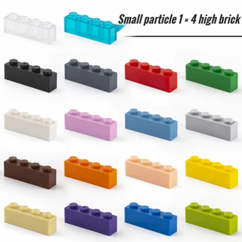 25 шт. Маленькая частица 3010 Высокий кирпич 1x4 Строительные блоки Детали DIY Блоки, совместимые с творческими подарочными игрушками для замка
