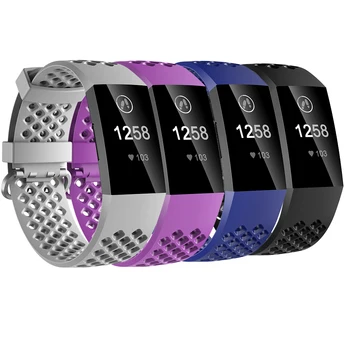 4 Pack For Fitbit Charge 3 Ремешок Женщины Мужчины TPU Смарт-часы Аксессуар Наручные ремешки для Fitbit Charge 3 Bands Charge3 Браслет
