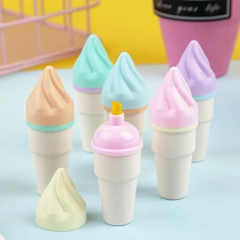  Симпатичный набор маркеров и маркеров для рожков мороженого, разноцветные ручки, простые в использовании, хорошо сделанные