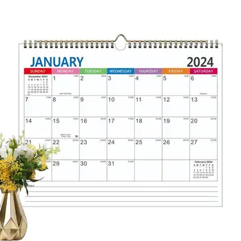 2023-24 Настольный календарь Эстетичный минималистичный ежемесячный настольный планировщик 14,7 * 11,4 дюйма Календарь Планировщик Толстая бумага Годовой календарь для