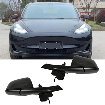  Боковое зеркало заднего вида в сборе для Tesla Model Y 2021-2023 Наружная дверь Складное зеркало заднего вида с электроприводом и подогревом