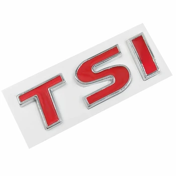 Металлический красный TSI Крыло Боковой Авто Задний багажник Эмблема Значок Наклейка Наклейки 3D Наклейка для VW Volkswagen Tiguan Polo Golf 4 5 6 MK6