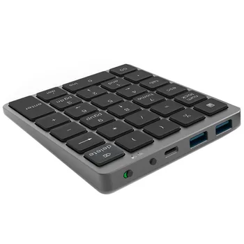 N970 Беспроводная цифровая клавиатура Bluetooth с USB-концентратором Два режима ПодробнееФункциональные клавиши Мини-цифровая клавиатура для бухгалтерских задач Черный