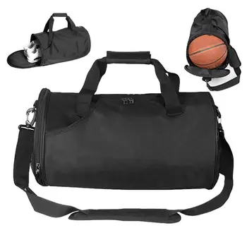 Спортивная сумка для мужчин Сумка для тренировок Спортивная сумка для переноски с обувью и мокрым отделением Многофункциональная водонепроницаемая маленькая спортивная сумка для спортзала