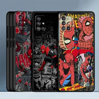 Marvel Spider Man Comics Чехол для телефона Samsung Galaxy A23 A13 5G A52 A50 A33 A22 A12 A31 A24 A54 A32 A73 A41 Силиконовый чехол