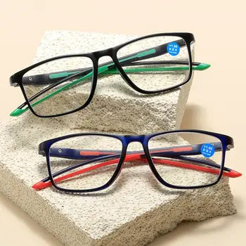 Очки для чтения с защитой от синего света с блокировкой синего луча Сверхлегкие квадратные очки для защиты глаз Спортивные очки TR90 Дальнозоркость