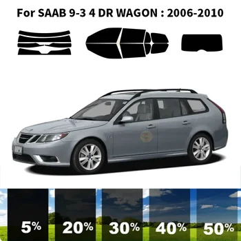  предварительно нарезанная нанокерамика автомобиль УФ тонировка окон комплект автомобильная оконная пленка для SAAB 9-3 4 DR WAGON 2006-2010