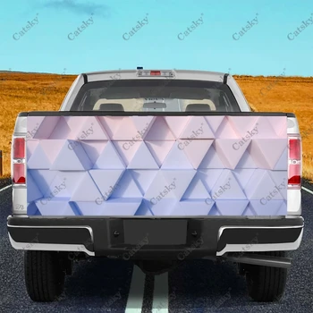 треугольная форма Наклейки на автомобиль, украшение задней части грузовика, покраска, наклейки на модификацию автомобиля, автомобильные аксессуары, задние наклейки