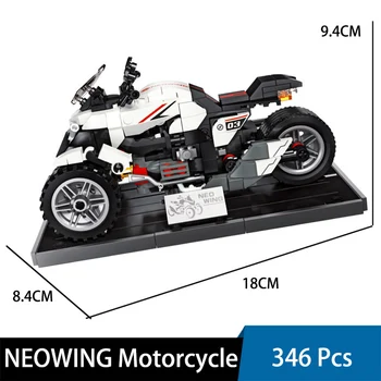 высокотехнологичный мини-трехколесный мотоцикл NEOWING Мотоциклы Гоночный локомотив Строительные блоки Модель кубиков Игрушки, совместимые с LEGO