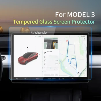 Для Tesla Model 3 2023 Автомобильная наклейка Защитная пленка для экрана Защитная пленка из закаленного стекла Carplay Navigation Automoties Auto Аксессуар
