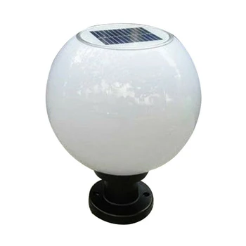  светодиодная 200 мм солнечная настенная лампа на столбе на открытом воздухе круглый шар круглый свет путь света