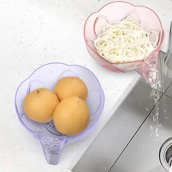  Ситечко для приготовления пищи 2-в-1 Многофункциональная корзина для сушки Чаша для мытья фруктов с фильтрующими отверстиями Ситечко для кухни