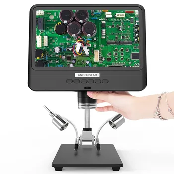 8,5-дюймовый регулируемый ЖК-дисплей 5-260X Zoom для пайки цифрового микроскопа Black 1080P Ручной эндоскоп Паяльный инструмент