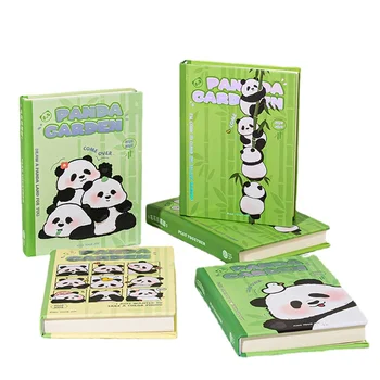 Panda Серия Huahua Выглядящий A7 Карманный блокнот Студент Мини Портативный Ноутбук Ручная бухгалтерская книга Симпатичная маленькая книга