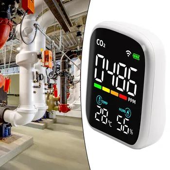 WIFI Инфракрасный детектор углекислого газа Детектор CO2 Влажность Монитор качества воздуха Измерительные приборы