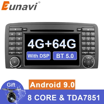 Eunavi 2 din Octa core Android 9 Авто мультимедийное радио dvd gps для Mercedes Benz R Class W251 2006-2013 R280 R300 R320 R350 DSP
