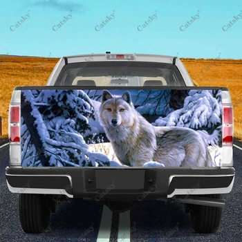 волк животное Автомобильная наклейка задний автомобиль задний вид задний вид пакет модификации подходит для наклейки на грузовик
