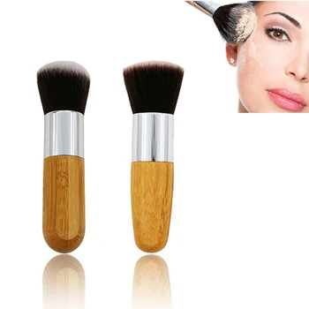 Профессиональные кисти для макияжа Ручки из натурального бамбука Натуральный хайлайтер Пудра Кисть для растушевки Косметические инструменты для красоты