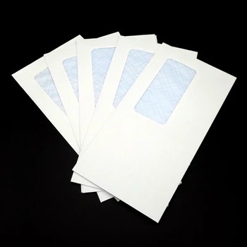 50 шт. Защитные конверты с окном Конфиденциальная печать Конверт Skyline для открытки Письмо Поздравительная открытка