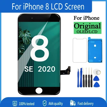 A+++ Качественный ЖК-дисплей для iPhone 8 Замена ЖК-экрана Дисплей 3D Touch Полная сборка с инструментами для ремонта A1863 A1905 A1906 A1907