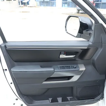 для 2022-2023 Toyota Tundra ABS Carbon Fiber Авто Внутренняя ручка Панель Рамка Крышка Наклейка Автомобильная Защита Салона Аксессуары 4 шт.