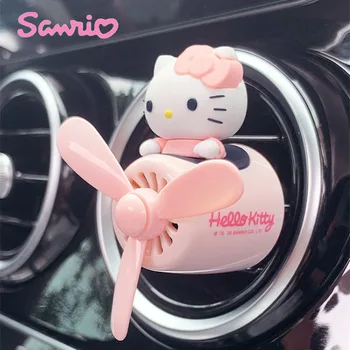 Sanrio Kawaii Аниме Hello Kitty Авто Освежитель воздуха Пилот Вентиляционное отверстие Парфюм Воздуховыпуск Аромат Милый Мультфильм Орнамент Авто Аксессуары
