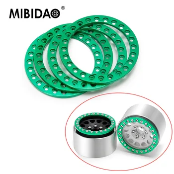 MIBIDAO 4 шт. Металлический сплав 1,9 дюйма Beadlock Колесные диски Сменное кольцо для осевого SCX10 1/10 RC Гусеничный автомобиль Детали обновления модели автомобиля