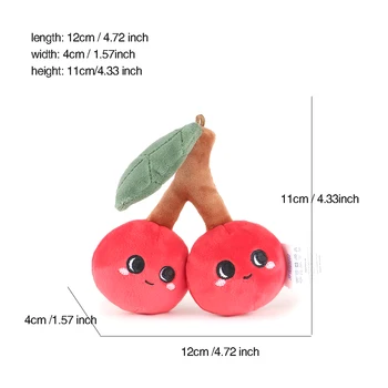 Мягкие мягкие мультяшные мультяшные вишневые плюшевые игрушки для девочек Детская успокаивающая игрушка