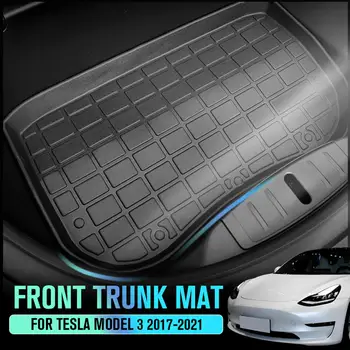 Автомобильный передний коврик для хранения TPE для Tesla 2020+ Easy Clean Protective